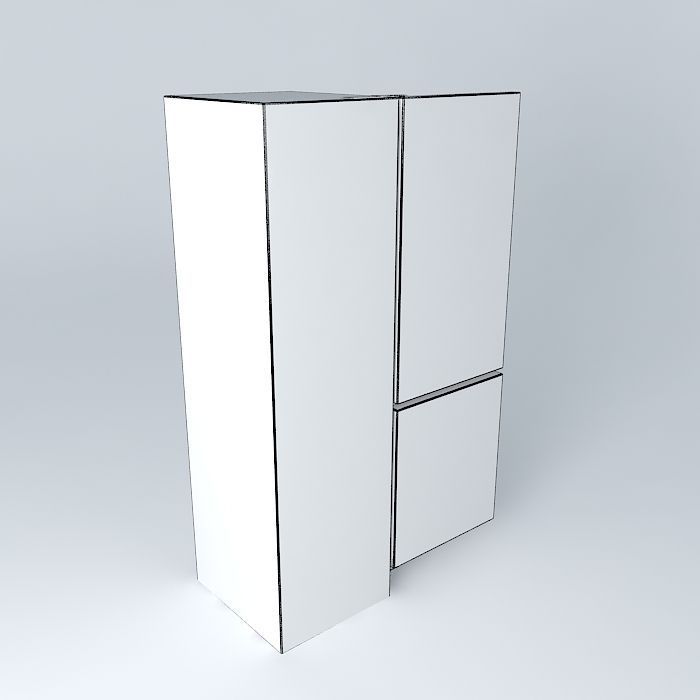 refrigerator cabinet Free 3D model_3