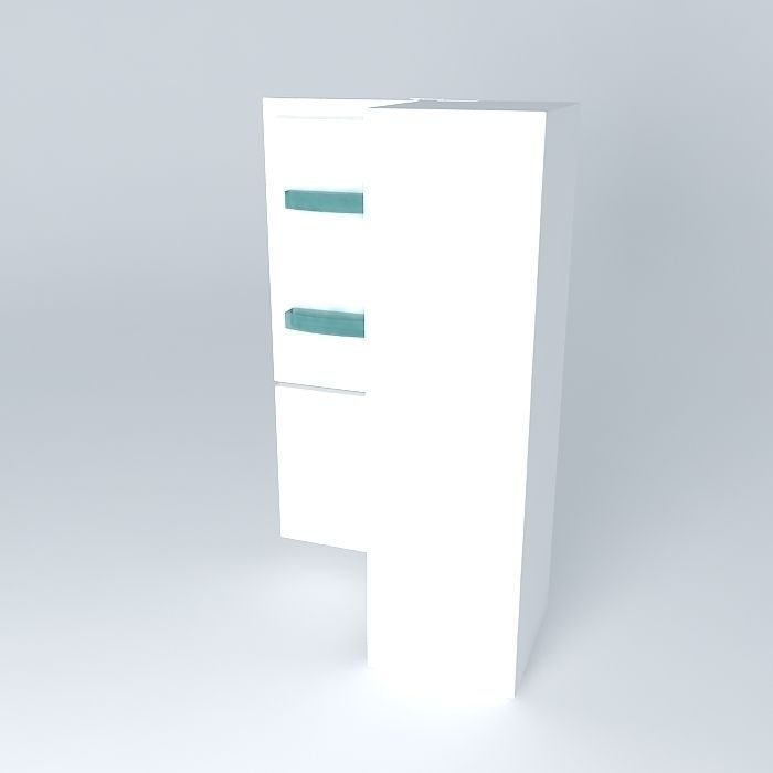 refrigerator cabinet Free 3D model_1