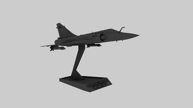 STL Dassault Mirage 2000 3D print model
