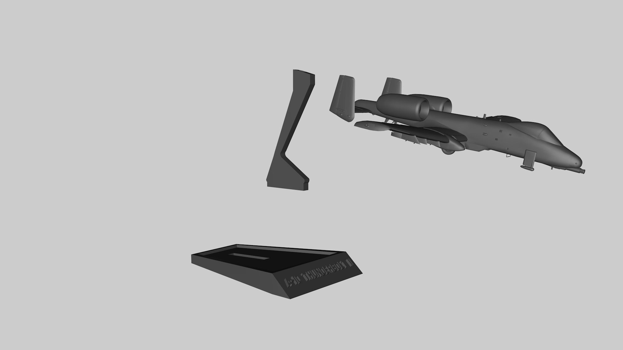 STL A-10 Thunderbolt II 3D print model_8