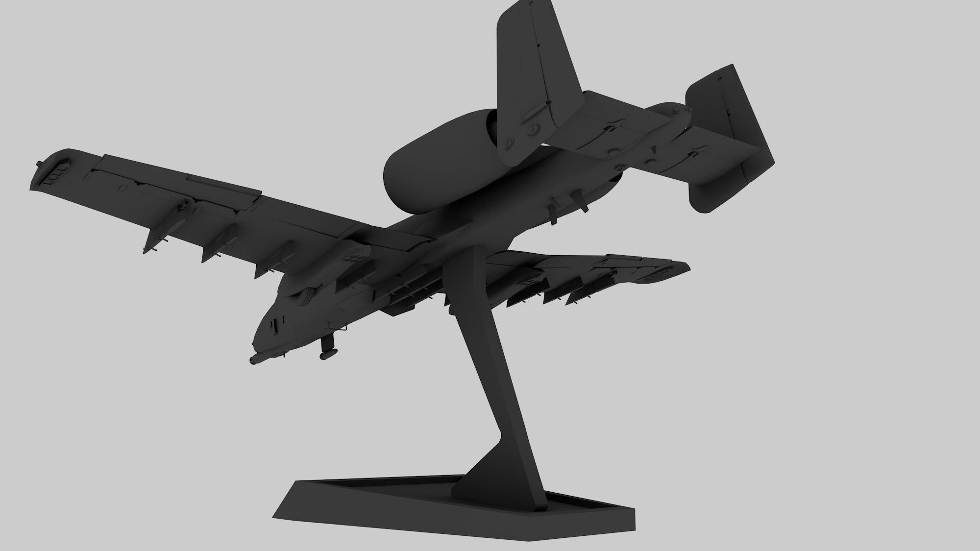 STL A-10 Thunderbolt II 3D print model_4