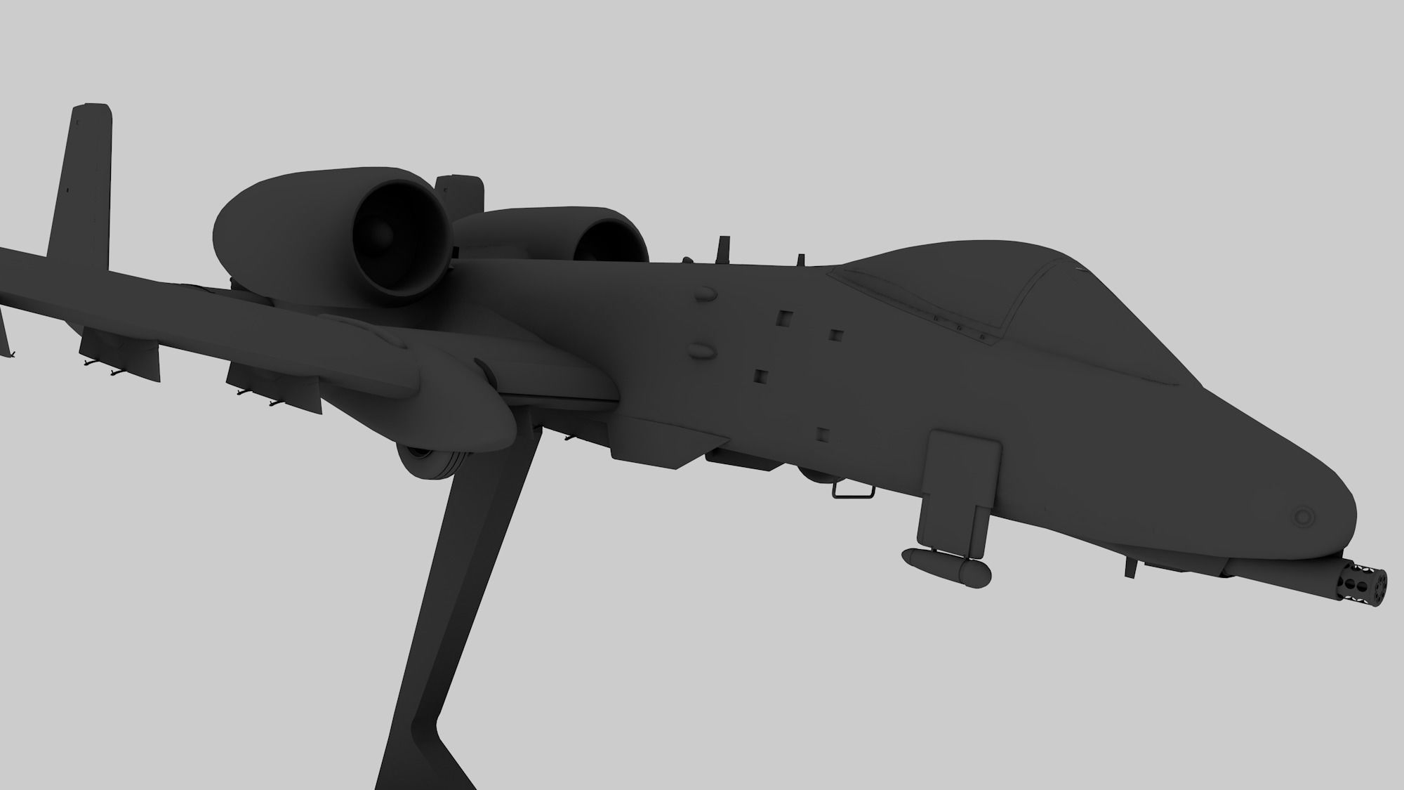 STL A-10 Thunderbolt II 3D print model_7