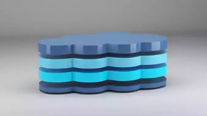 3d cloud infographic