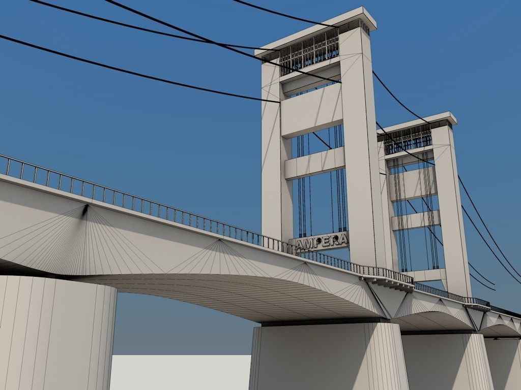 Ampera Bridge 3D model_5
