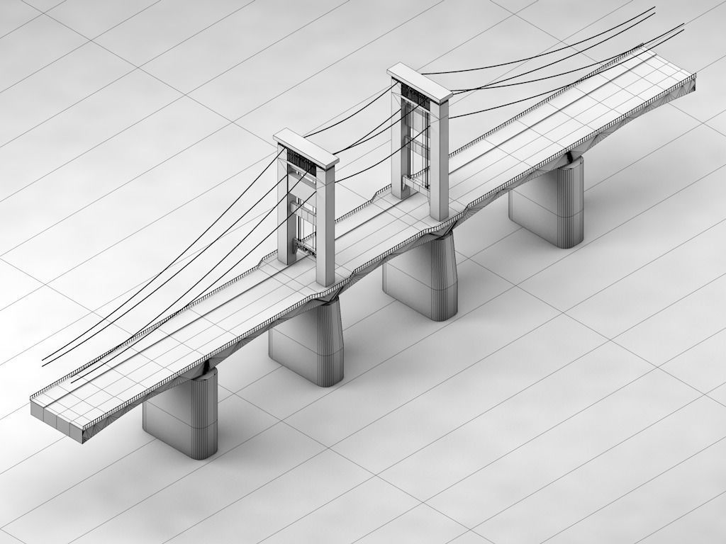 Ampera Bridge 3D model_1