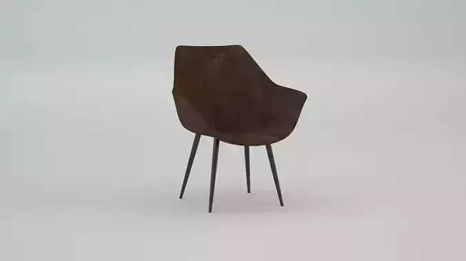 designer chair brown leather