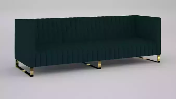 green designer sofa