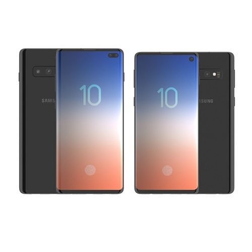 Galaxy S10 and S10 Plus 3D model