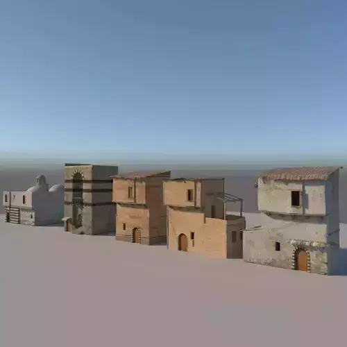 Old Houses Pack 2 3D model