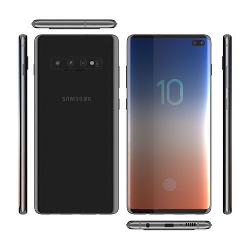 Samsung Galaxy S10 plus 3D model