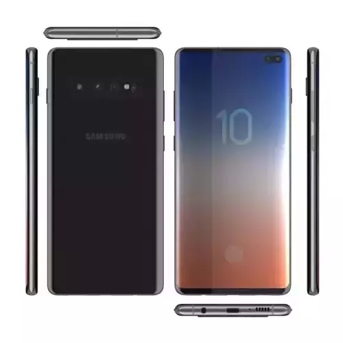 Samsung Galaxy S10 plus 3D model