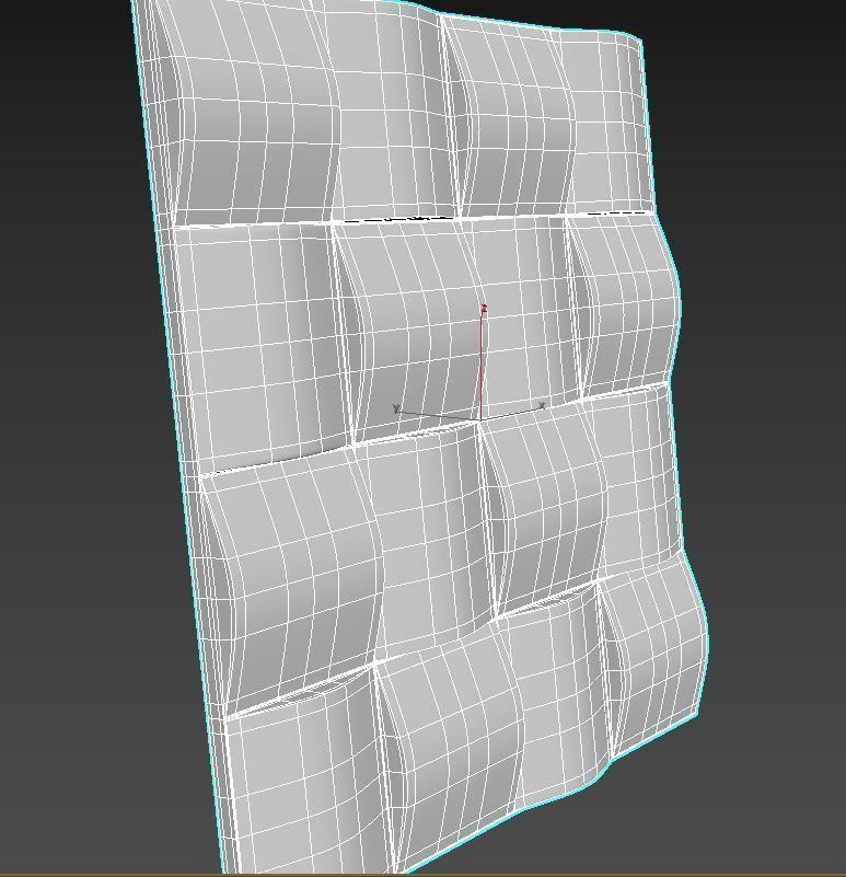 3d wall panel 3D model_2