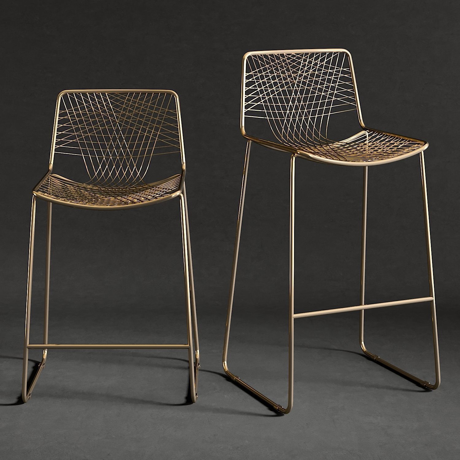 Bar Stool Alpha Brass 3d Model Cgtrader Bar Stool Alpha Brass 3d Model Max Fbx