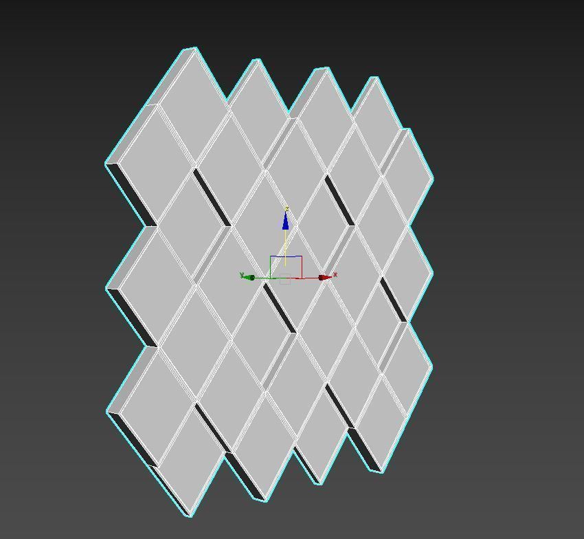 3d wall panel 3D model_1