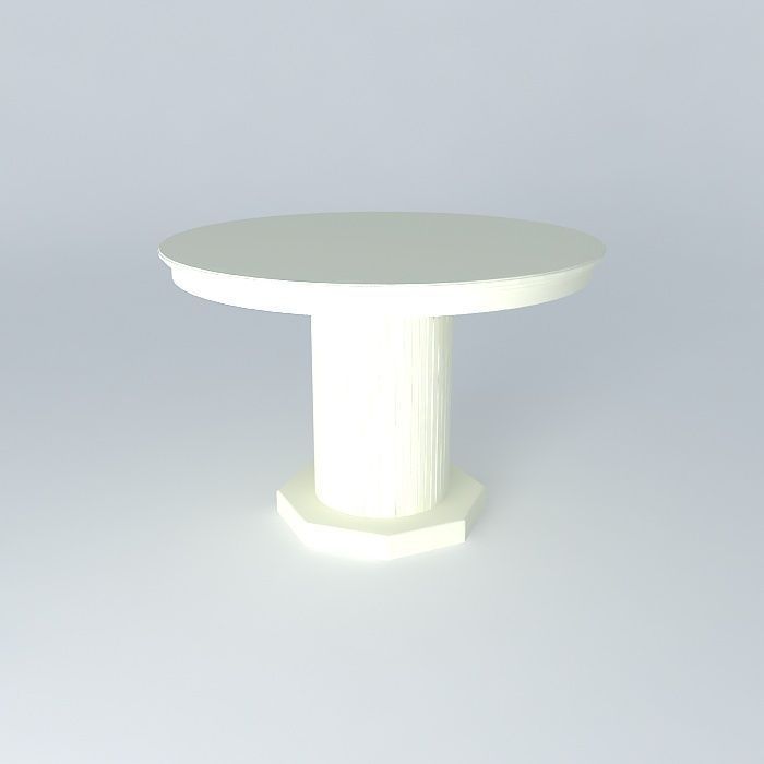 Table pedestal Free 3D model_1