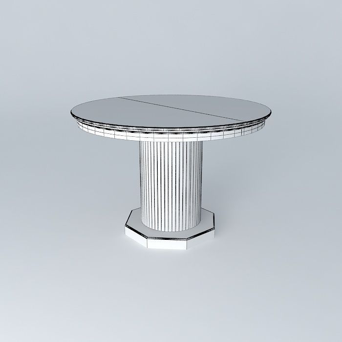 Table pedestal Free 3D model_3