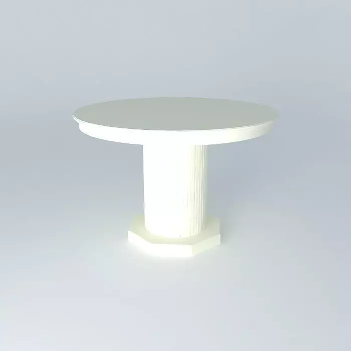 Table pedestal Free 3D model_0