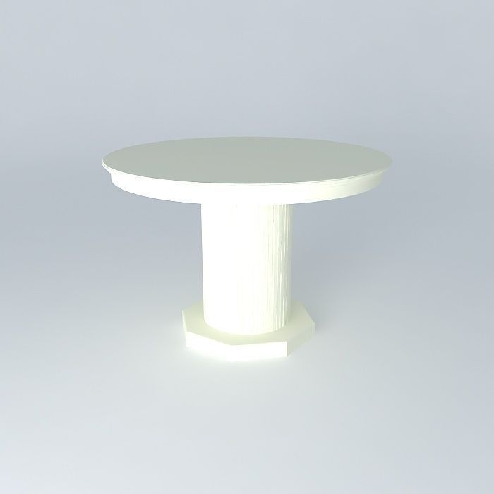 Table pedestal Free 3D model_2
