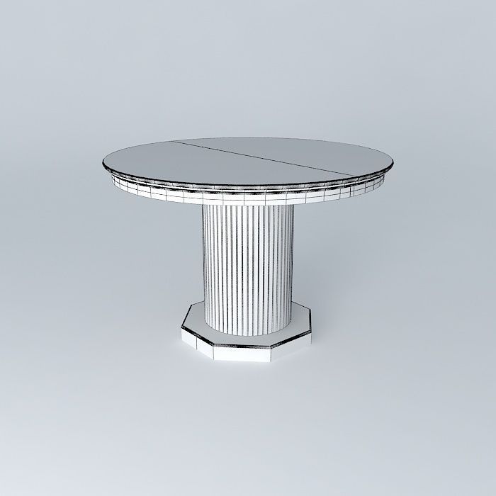 Table pedestal Free 3D model_4