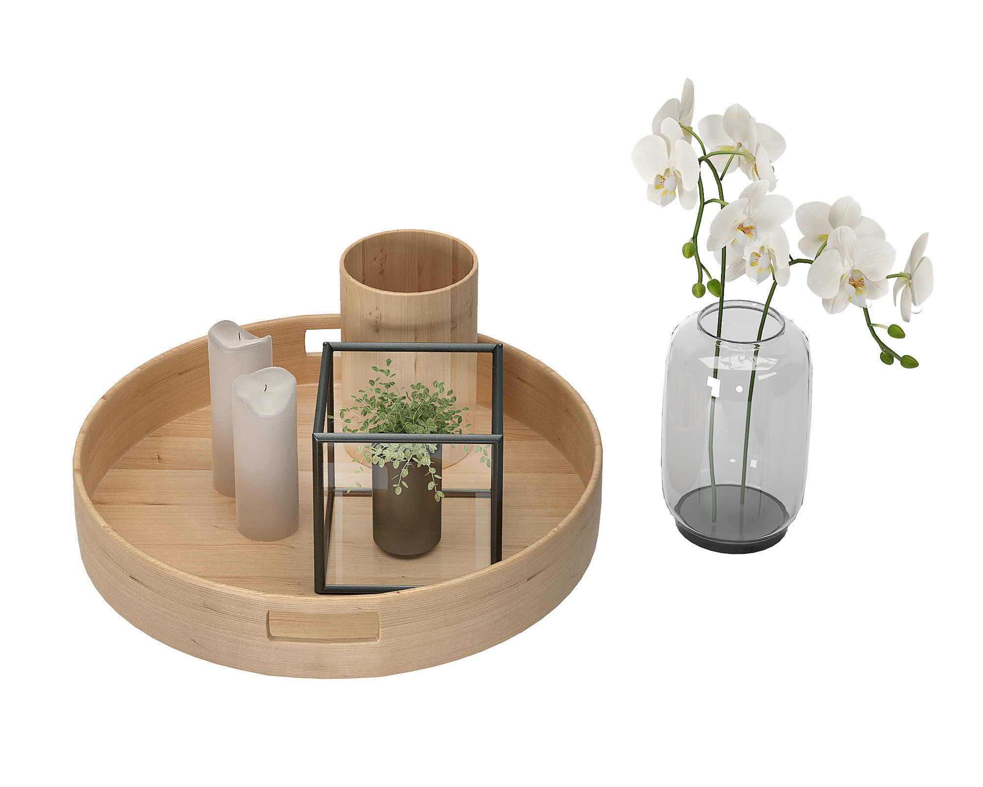 Nature Slim Dining with Jazz Chairs 3D model_1