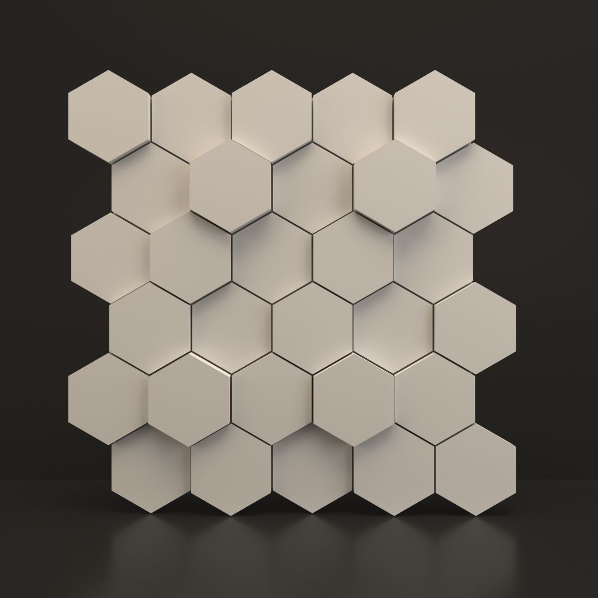 3d wall panel  3D model_1