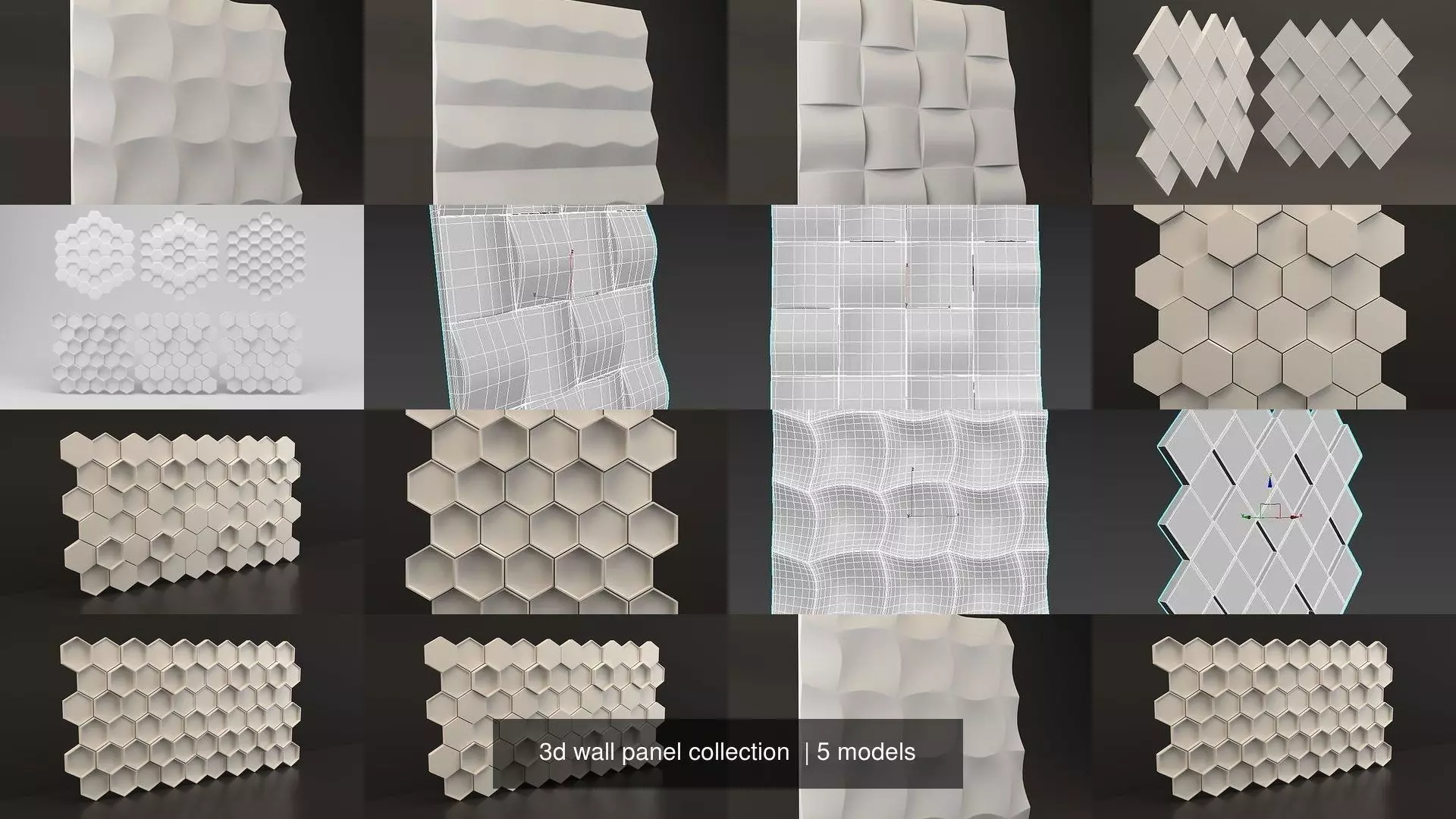 3d wall panel collection  _0