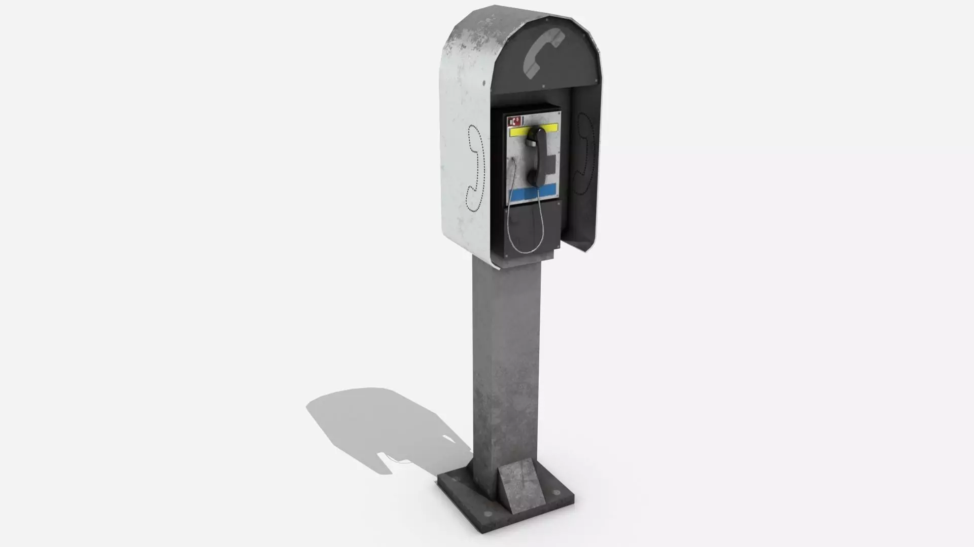 Street Assets - Phone Booth 3D model