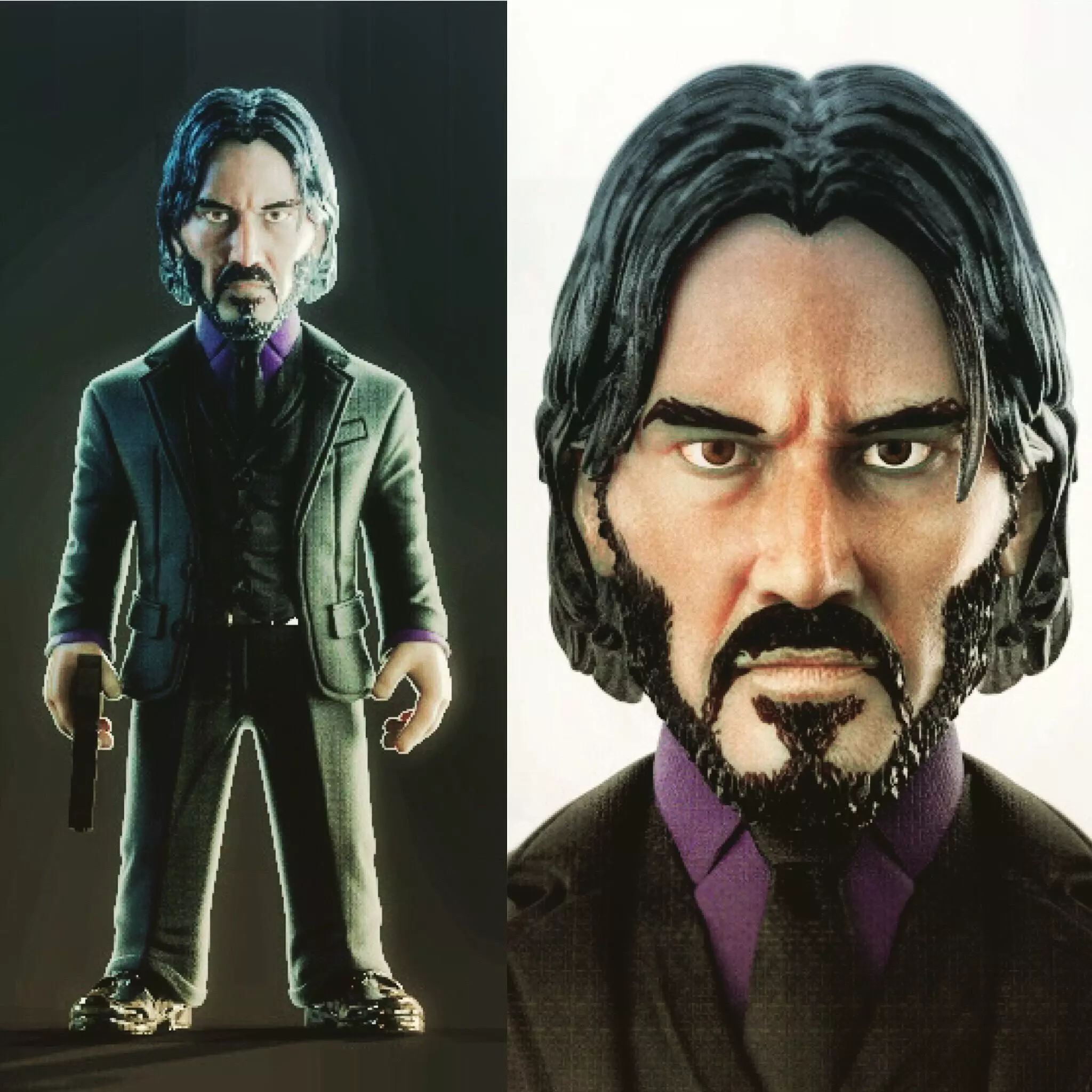 Jhon Wick  3D print model_0