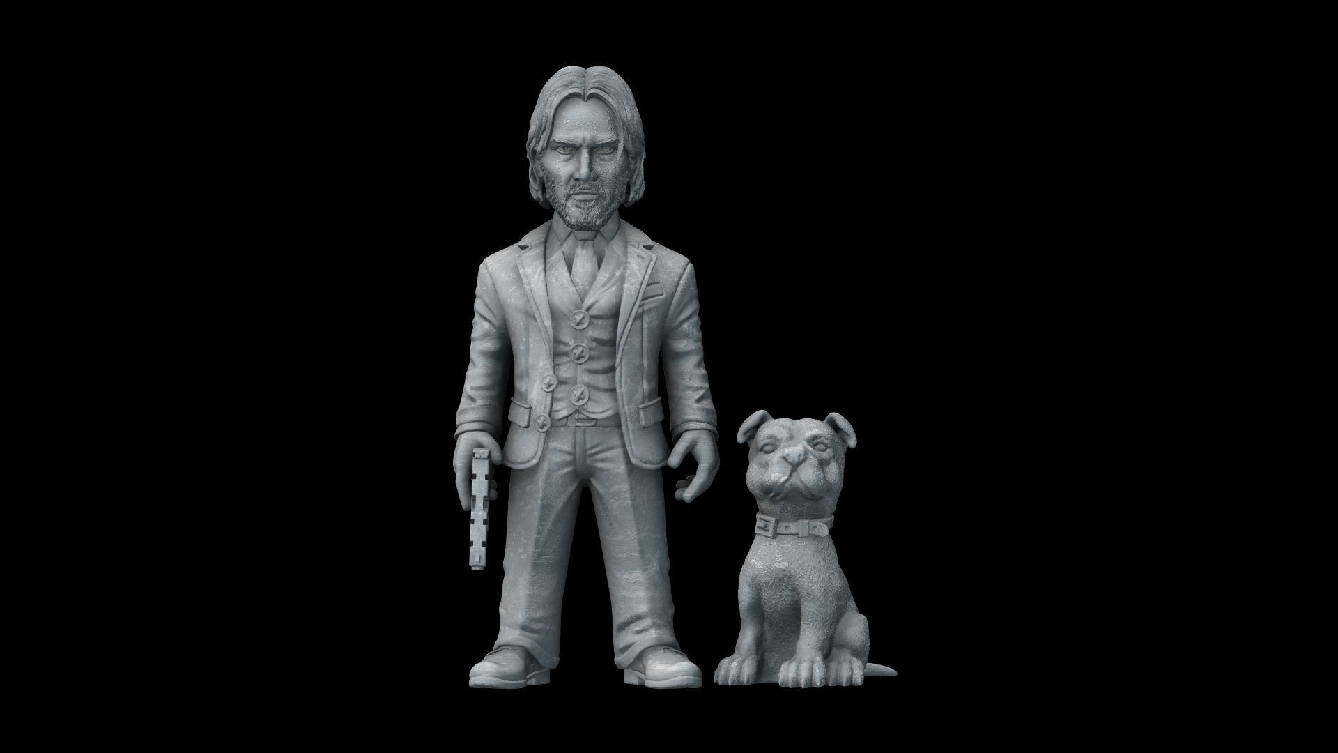 Jhon Wick  3D print model_3