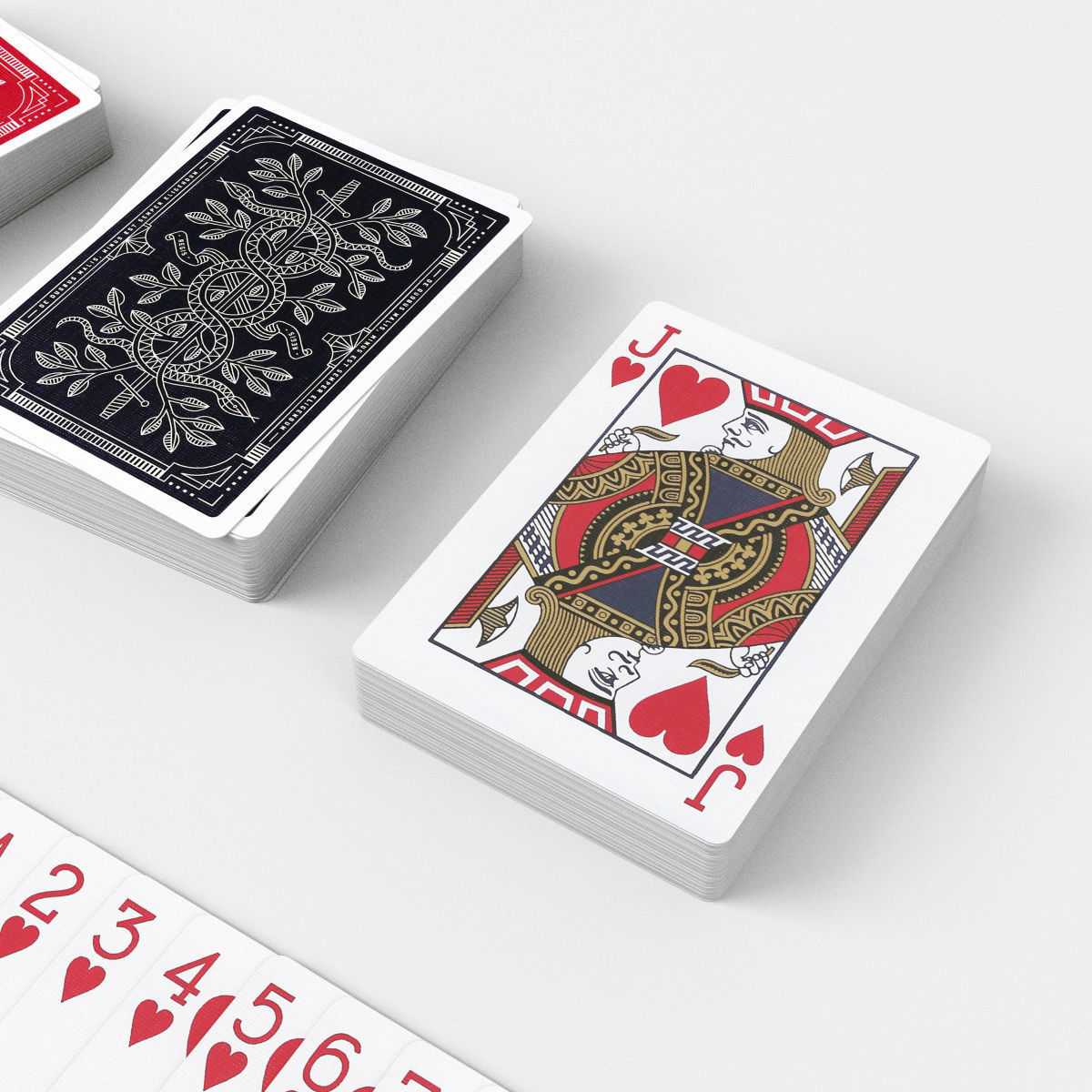 Playing Cards MONARCHS - Poker Card Set 2 - single textures Low-poly 3D model_5
