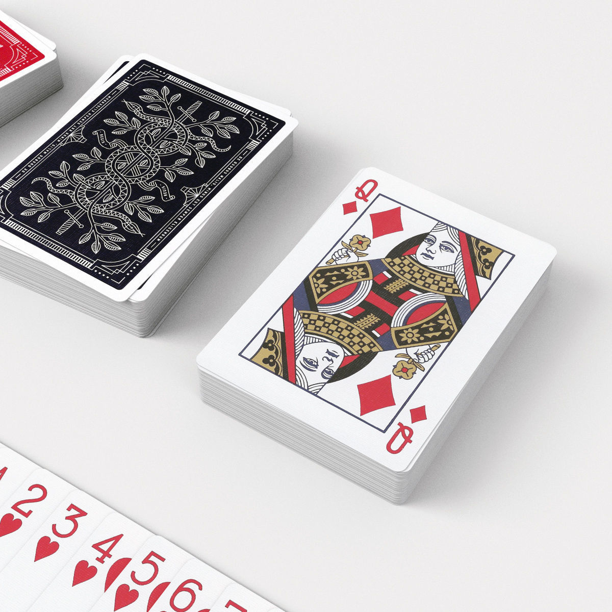 Playing Cards MONARCHS - Poker Card Set 2 - single textures Low-poly 3D model_2