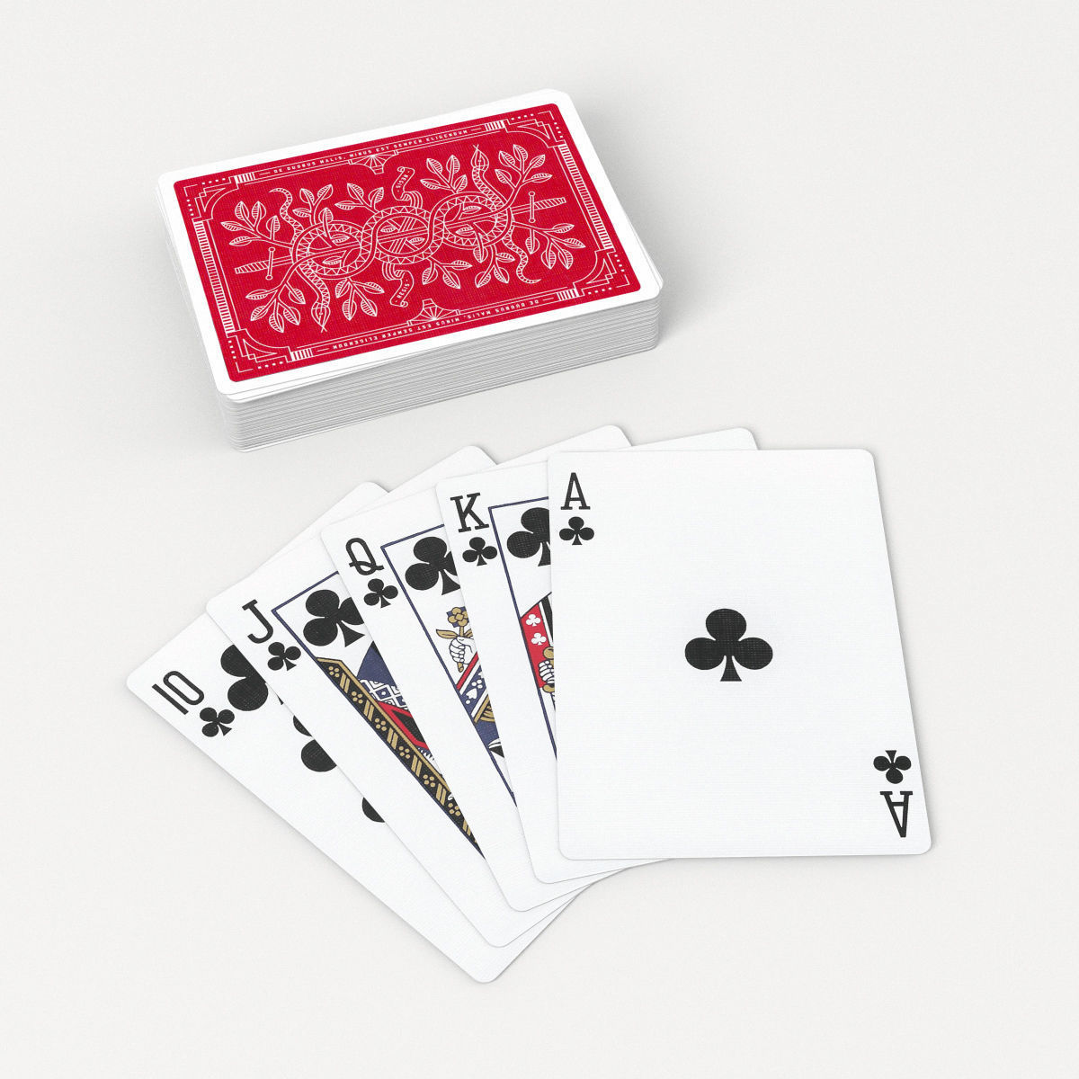 Playing Cards MONARCHS - Poker Card Set 2 - single textures Low-poly 3D model_10