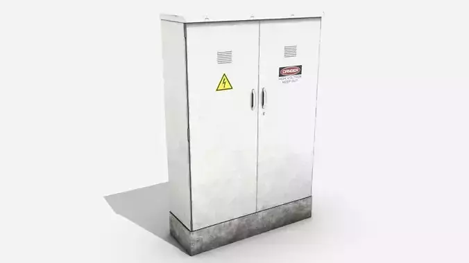 Street Assets - Electrical Box Low-poly 3D model