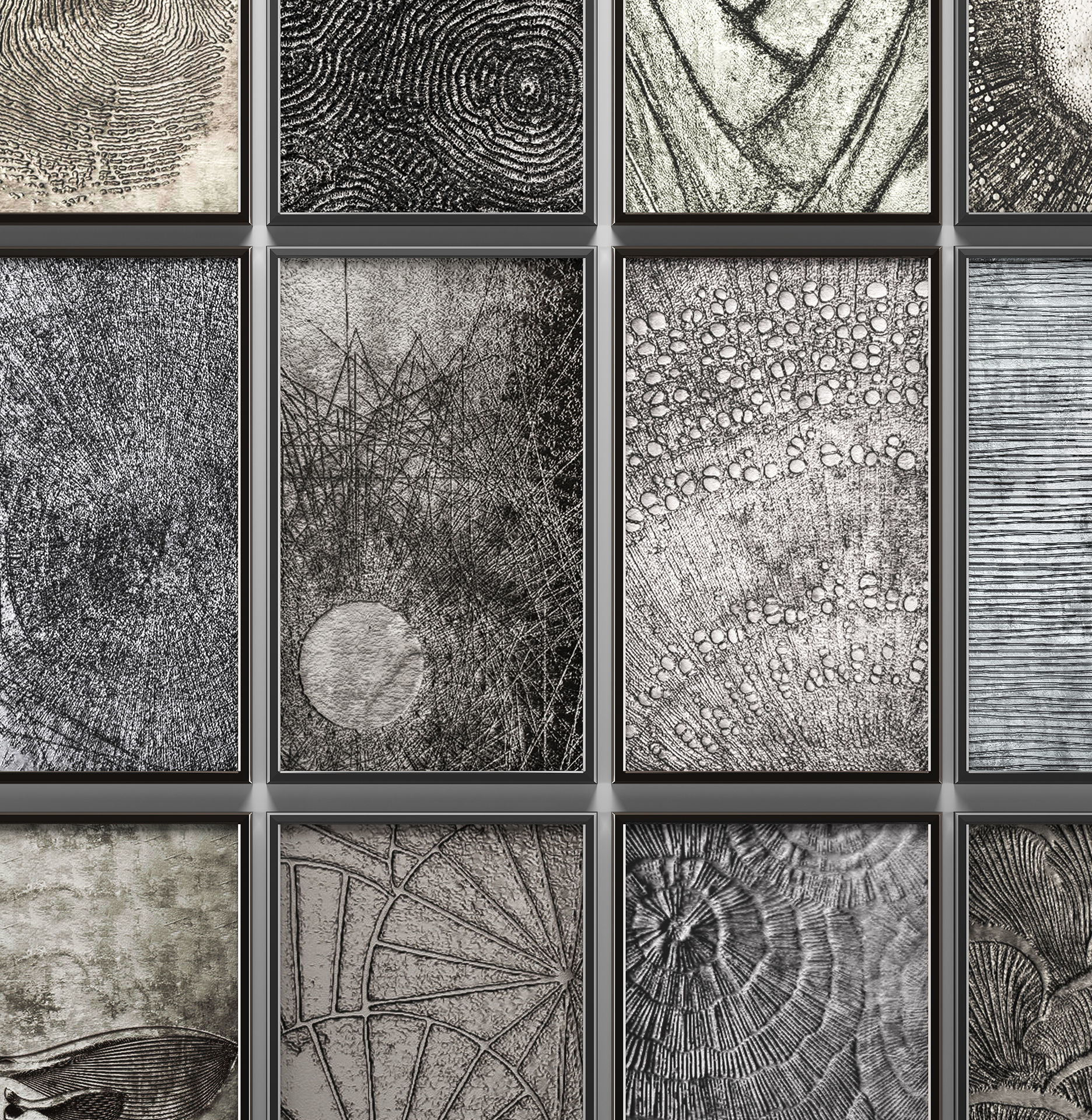 Collection of paintings for walls 10 3D model_2