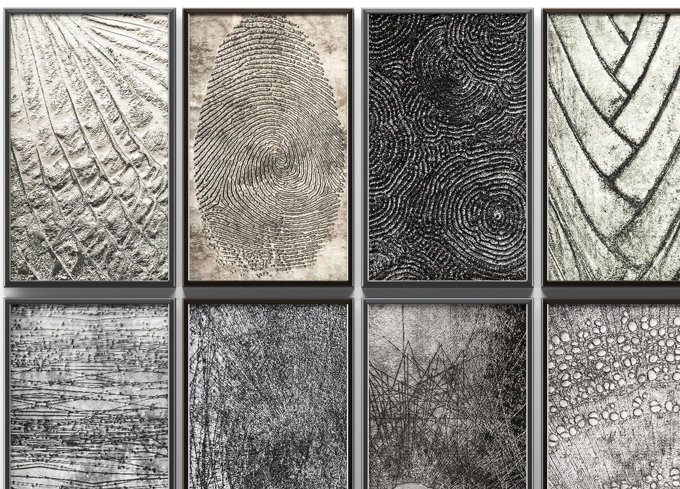 Collection of paintings for walls 10 3D model_1