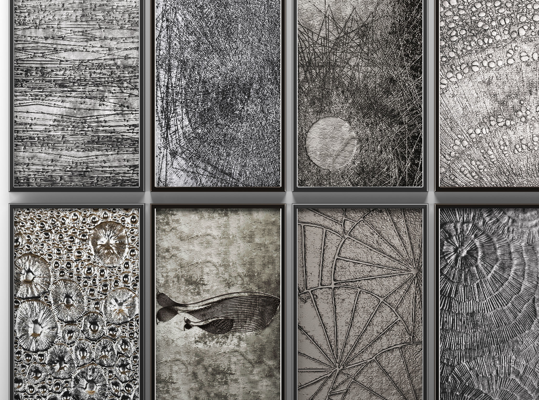 Collection of paintings for walls 10 3D model_3