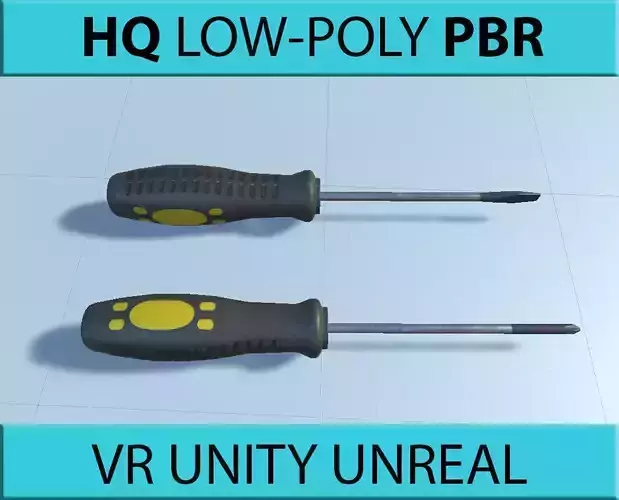 screwdriver hq pbr vr unity unreal