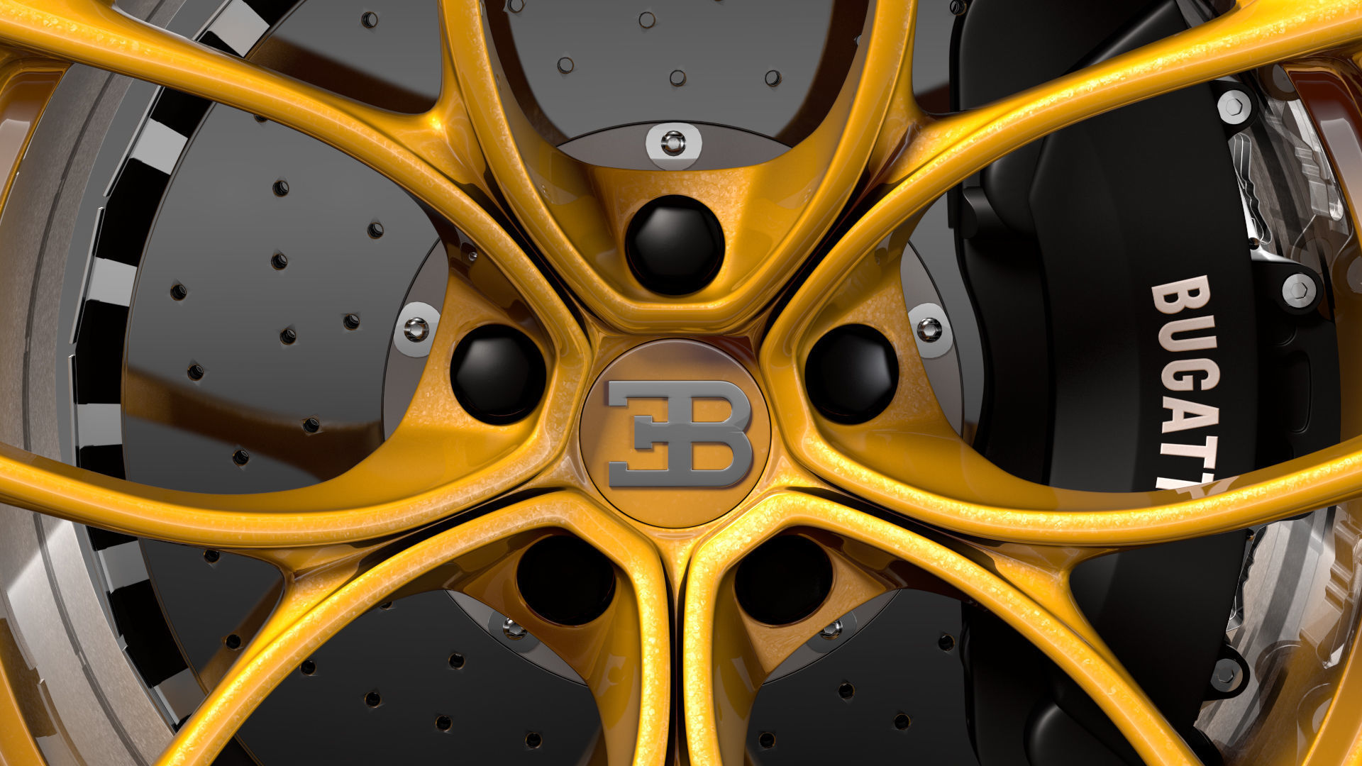 Bugatti Chiron wheel 3D model_1