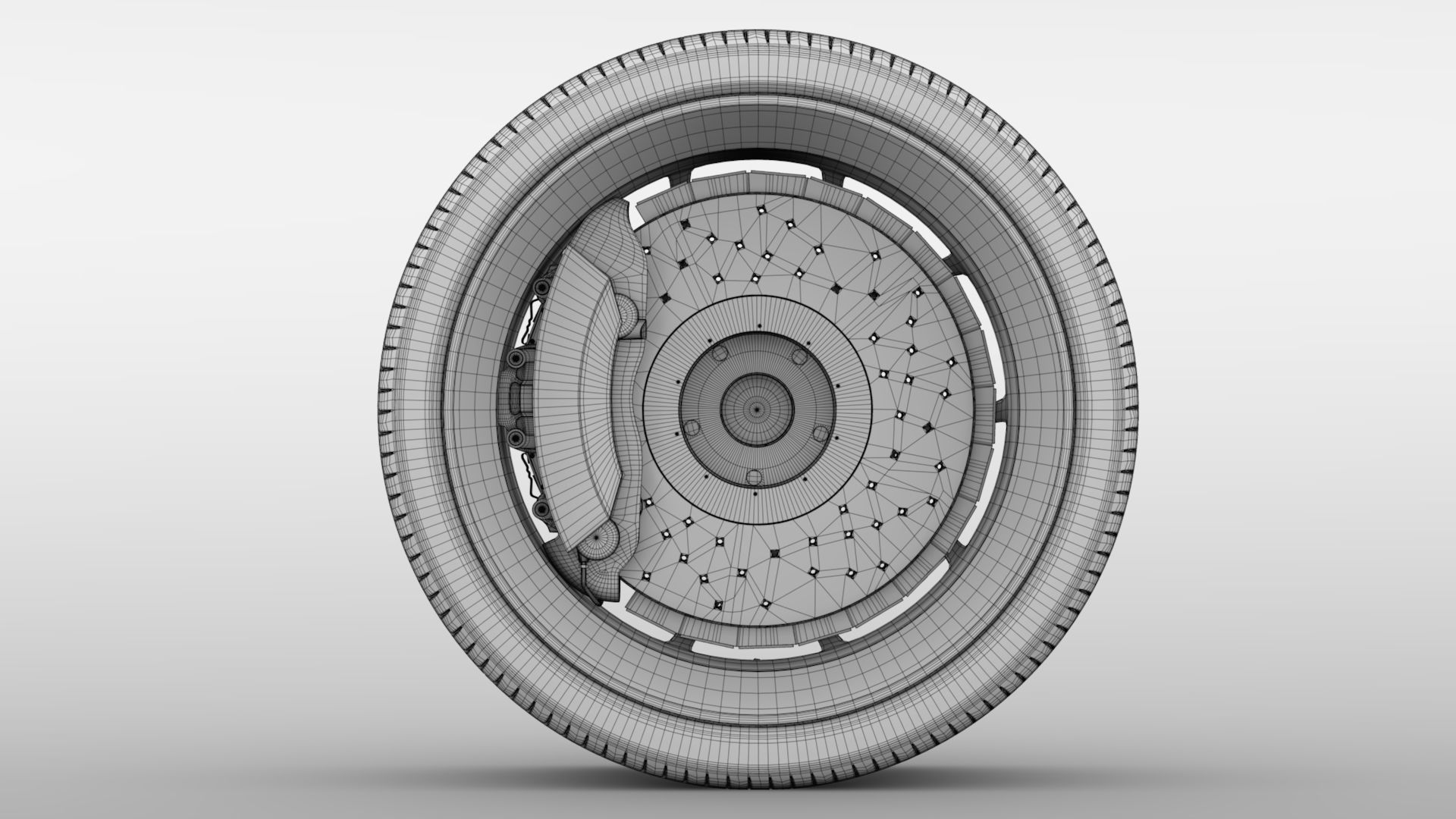 Bugatti Chiron wheel 3D model_8