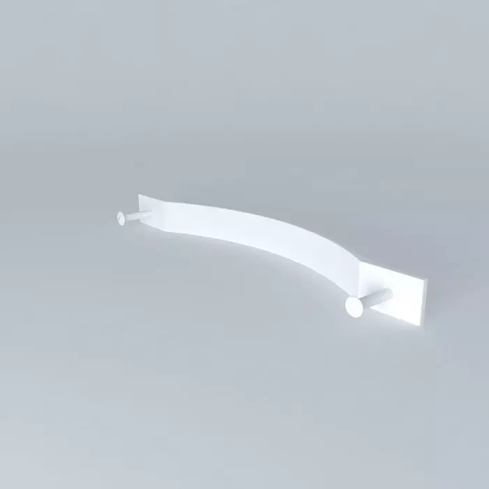 handle curved wall shelf Free 3D model