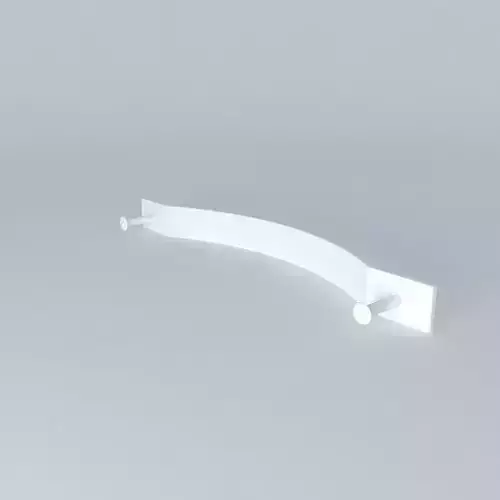 handle curved wall shelf