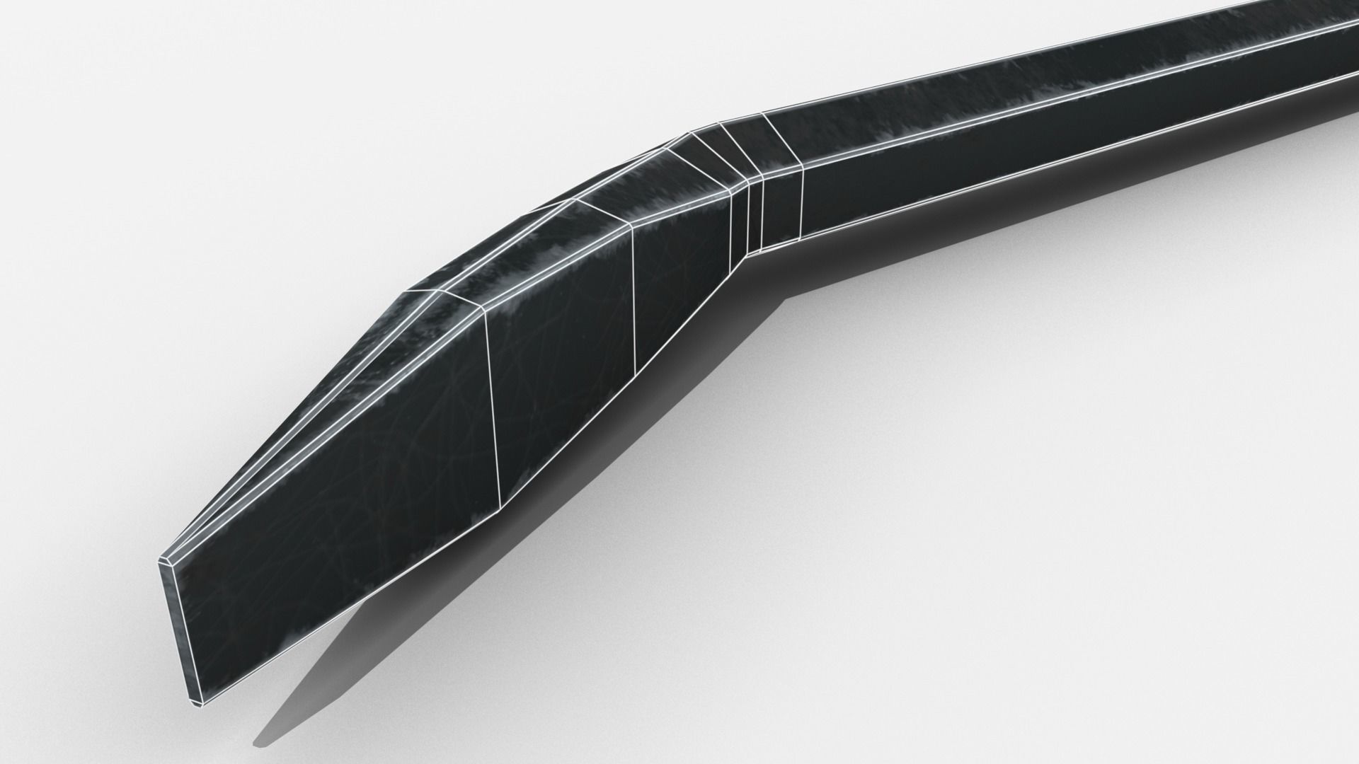 VR Hand Tools - Crow Bar Low-poly 3D model_9