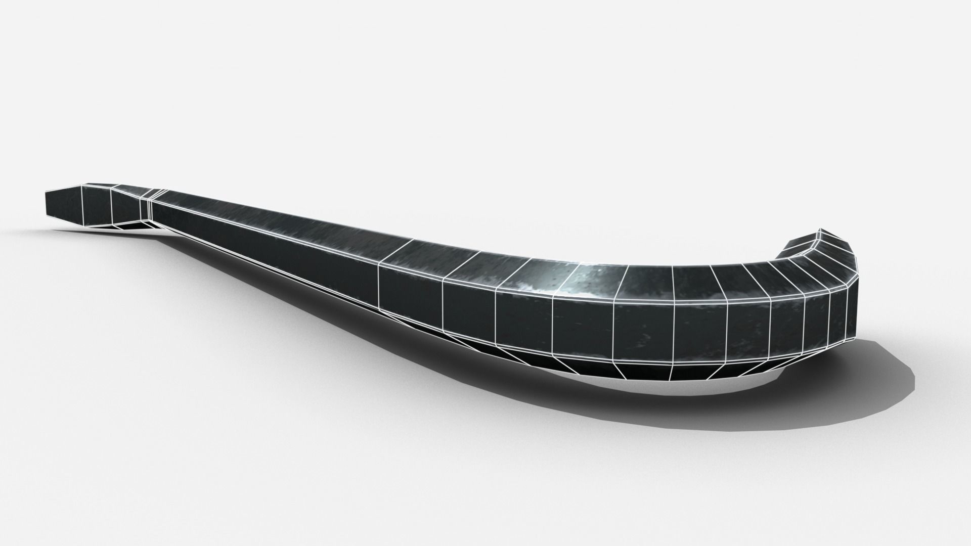 VR Hand Tools - Crow Bar Low-poly 3D model_5