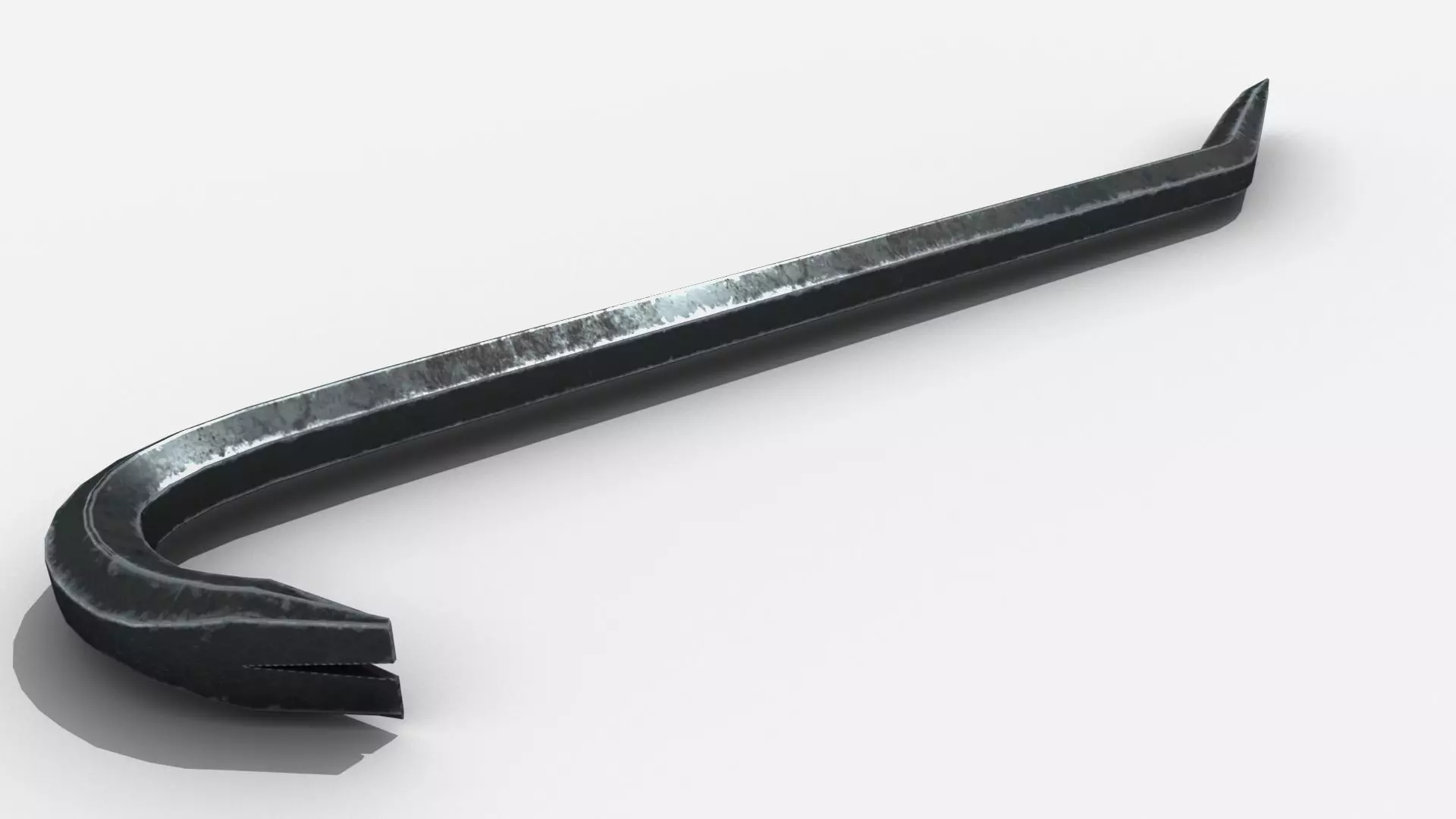 VR Hand Tools - Crow Bar Low-poly 3D model_0