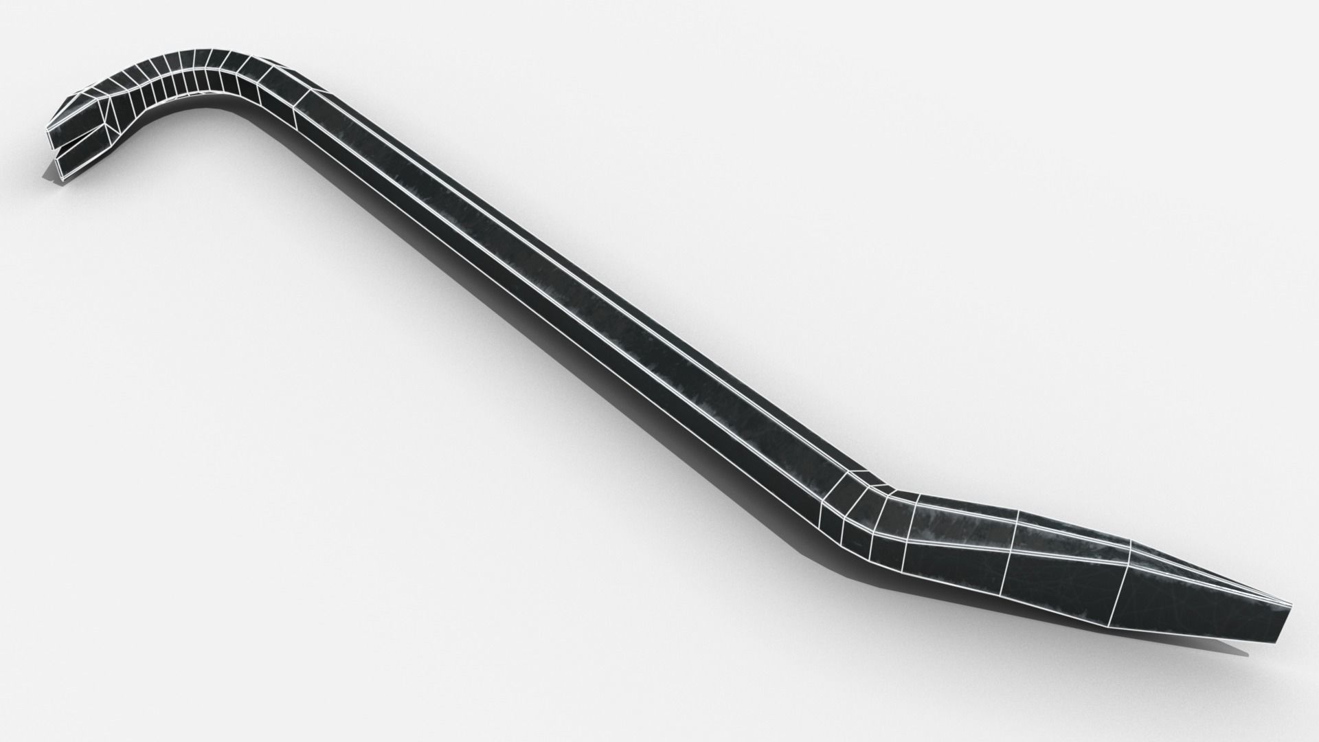 VR Hand Tools - Crow Bar Low-poly 3D model_3