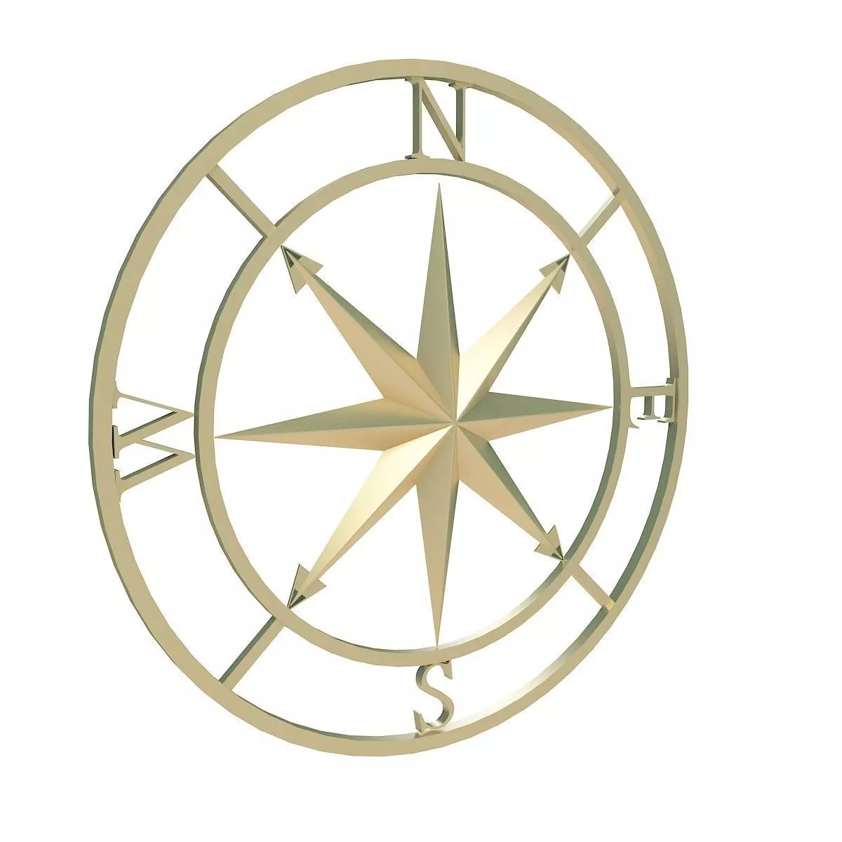 Compass rose  3D model_0
