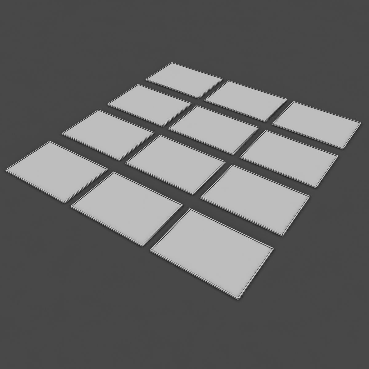 DOORMAT entrance mat with frame 3D model_4