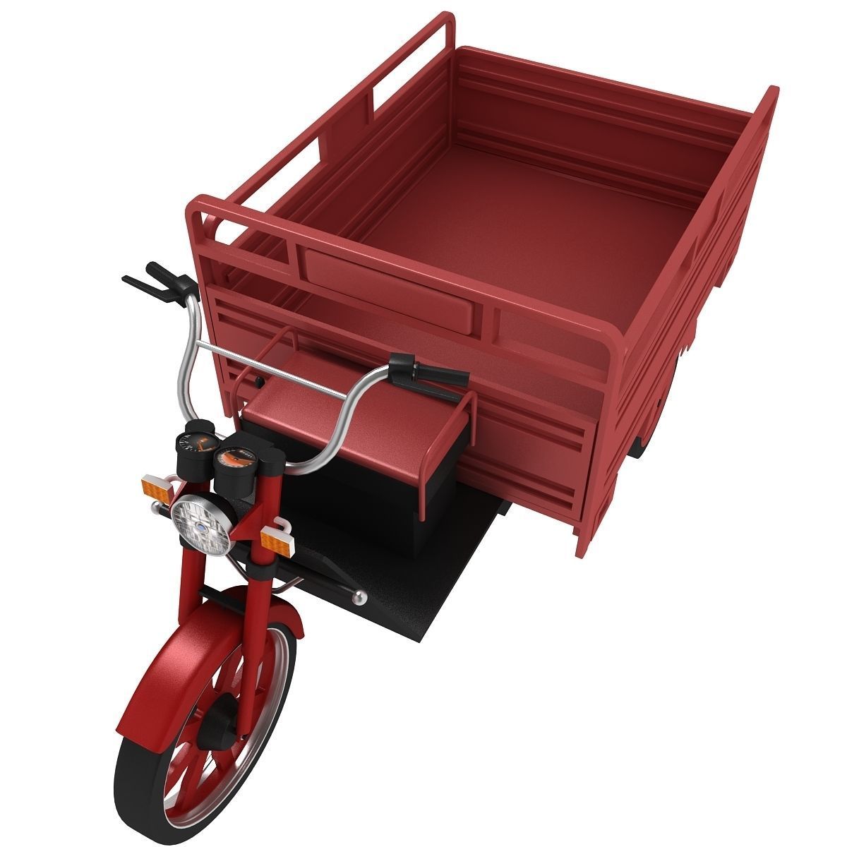 Electric Utility Tricycle 3D model_3