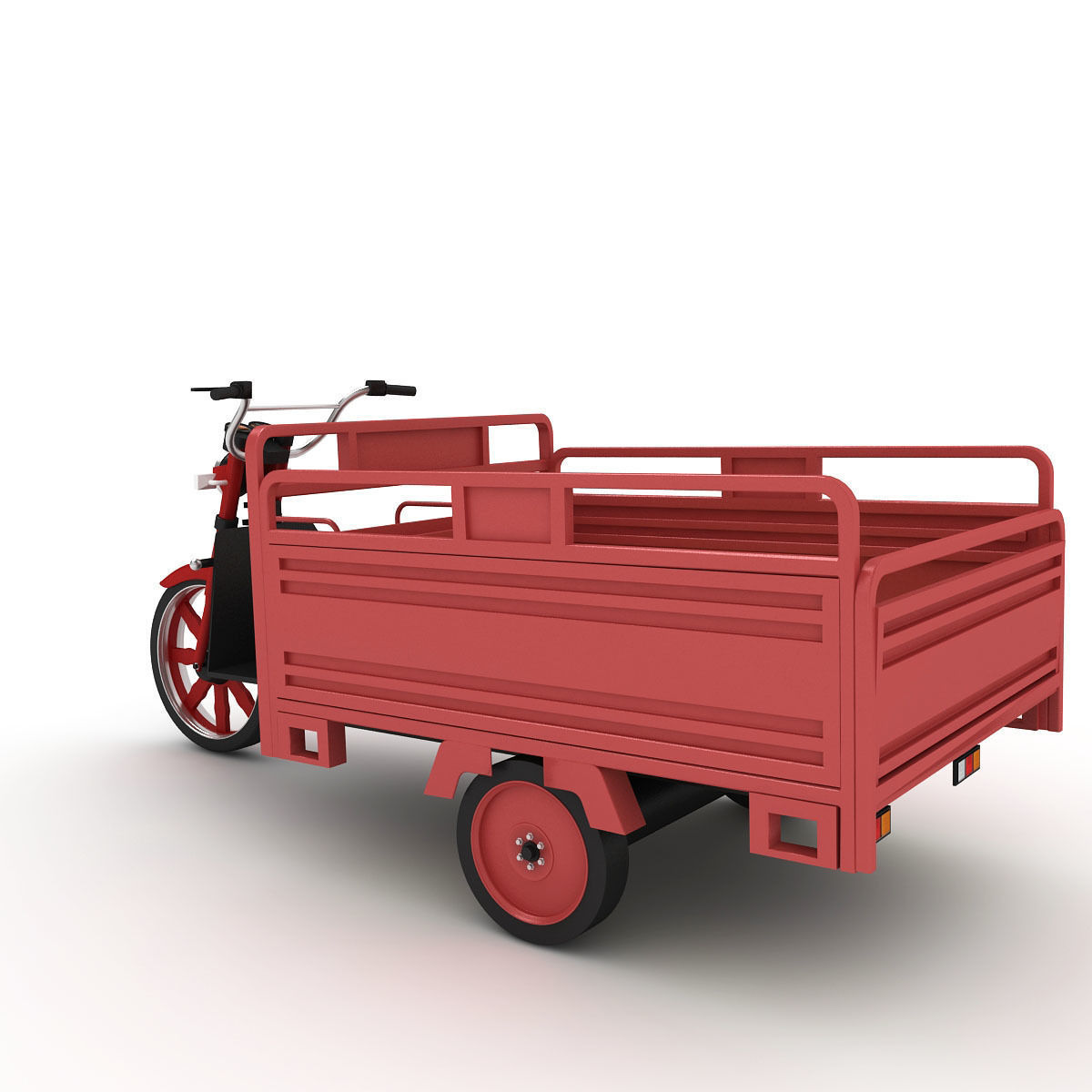 Electric Utility Tricycle 3D model_1