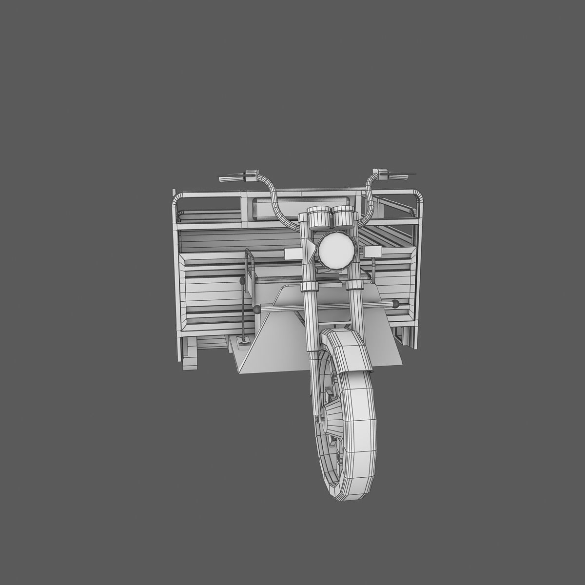 Electric Utility Tricycle 3D model_5